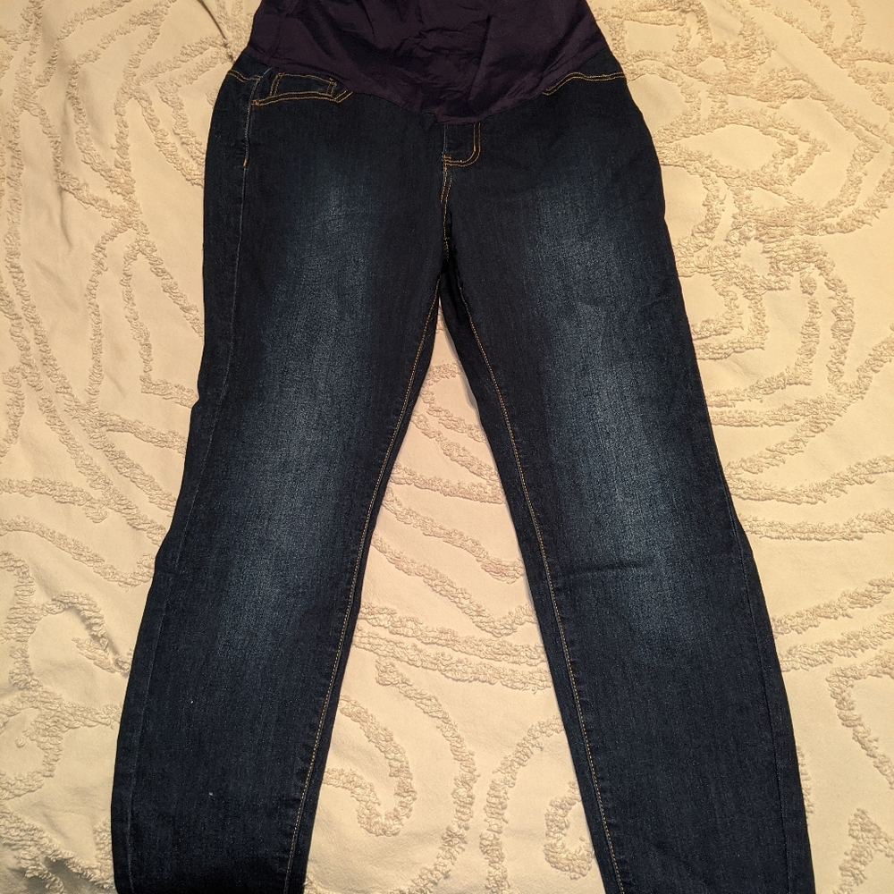 Pink blush maternity jeans size XL